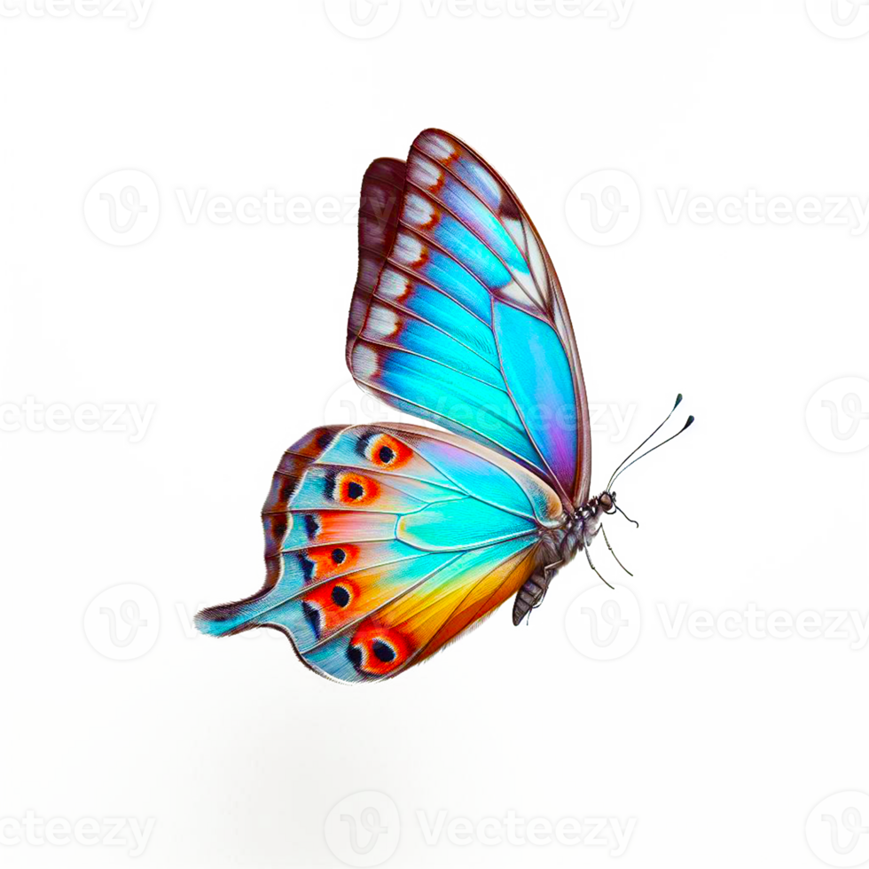 colorful butterfly on transparent background png