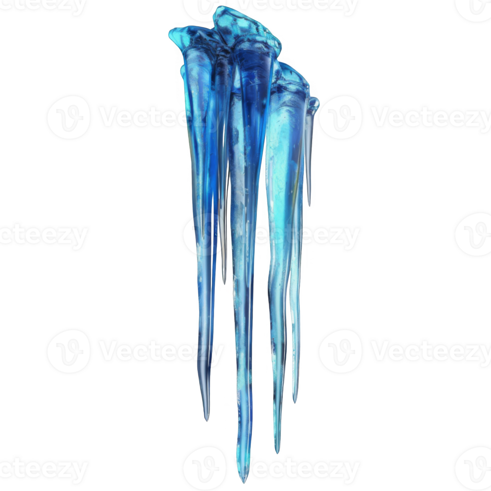 Close-up of Icicles Hanging Against a Black Background png