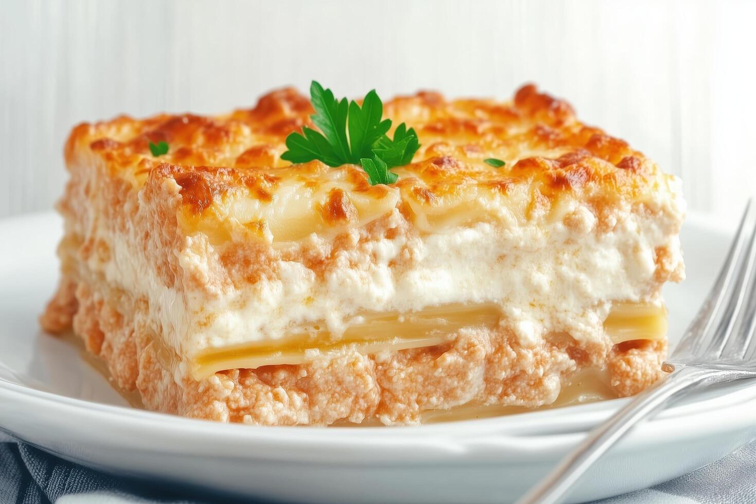 A Golden Slice of Lasagna, A Comforting Classic photo