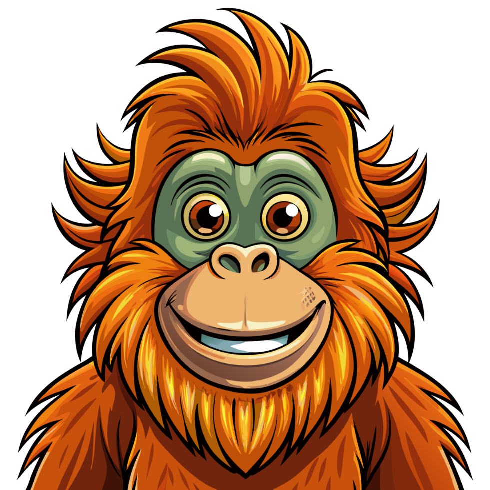 Orangutan Showing Its Happy Side png
