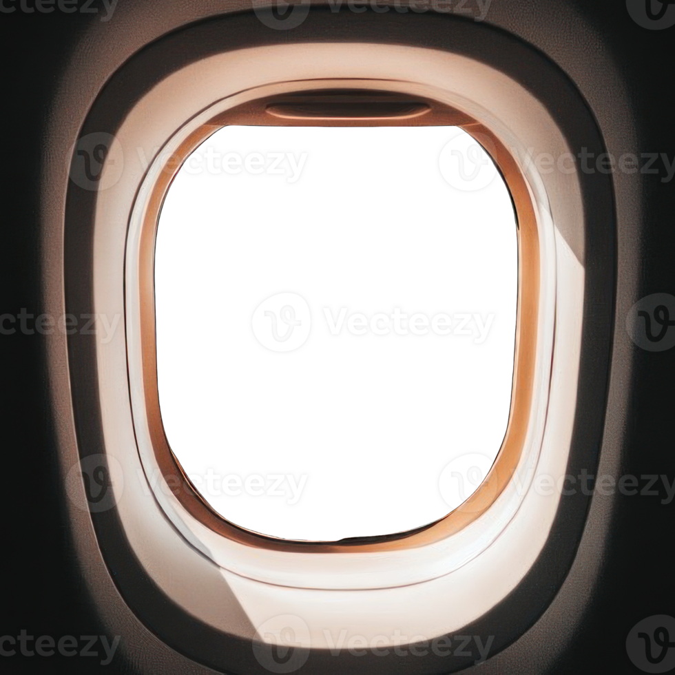 Collection of . Airplane window, isolated on a transparency background. png