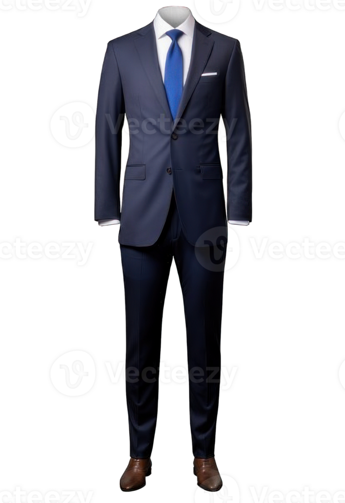 Collection of . Full Body a Business Suit Mock up, isolated on a transparency background. png