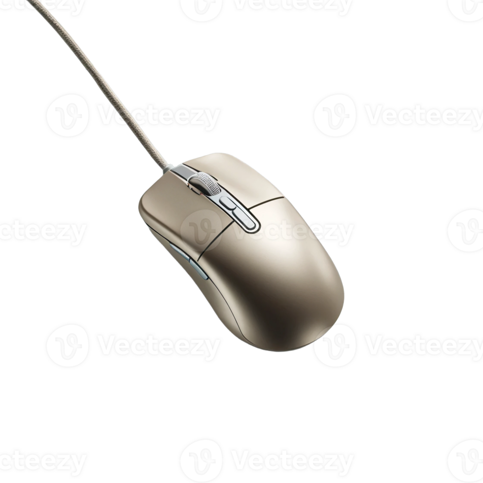 A computer mouse is shown on a transparent background png