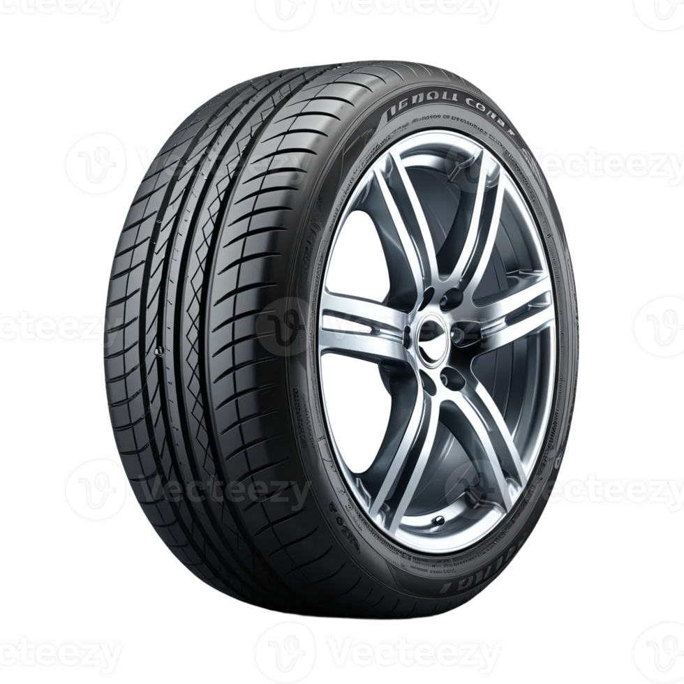An image of a car tire on transparent background png