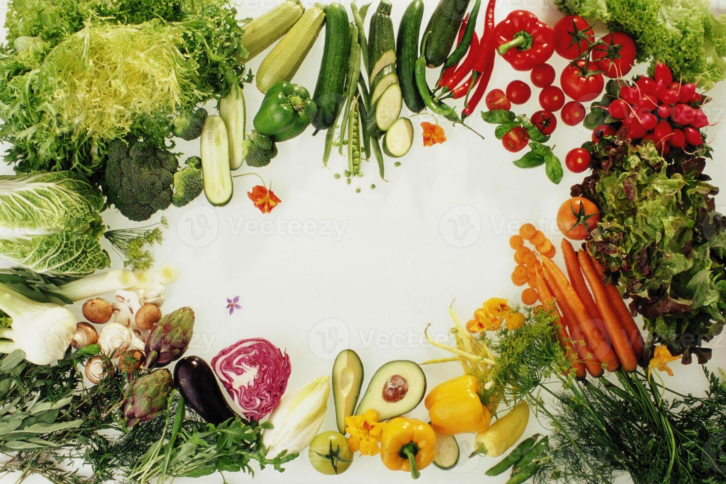 Fresh Broccoflower. A Nutritious Leaf Vegetable for Healthy Cuisine and Whole Food Diets photo