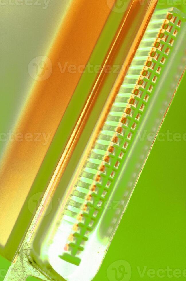 Abstract Close-up of a Razor Blade photo
