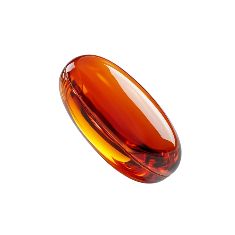 Red and Orange Capsule on Transparent Background png