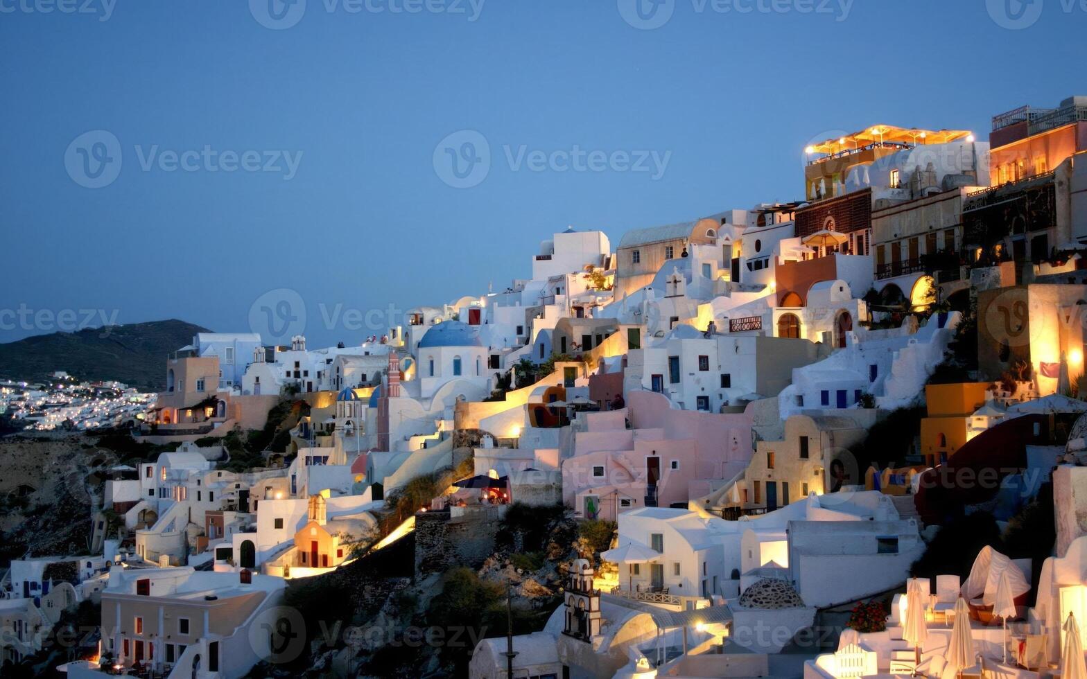 Dusk Over a Residential Neighbourhood. Urban Design and Architecture in Harmony with the Sky photo