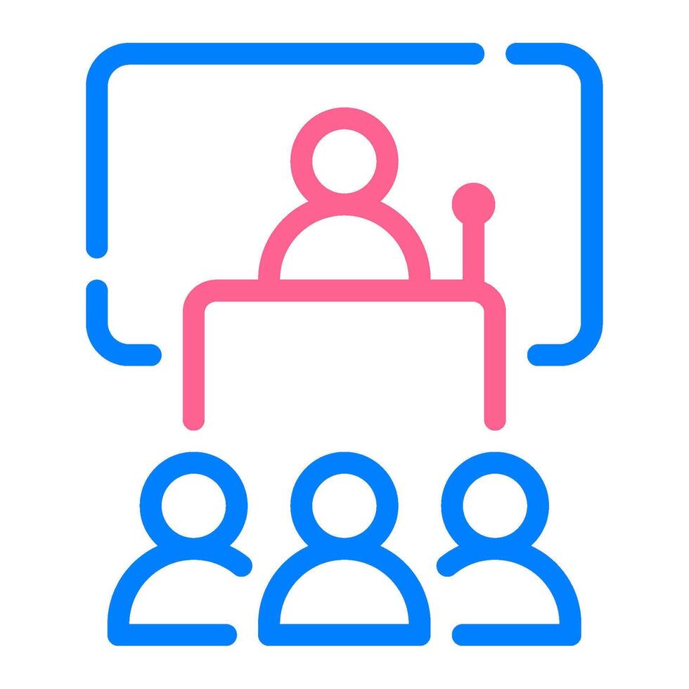 Conference icon for web, app, infographic, etc vector