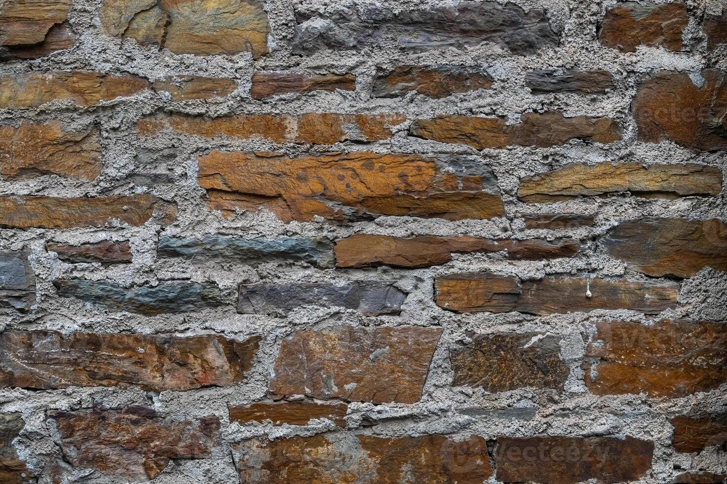 Natural Stone Wall. Mosaic Background and Texture for text or image. photo