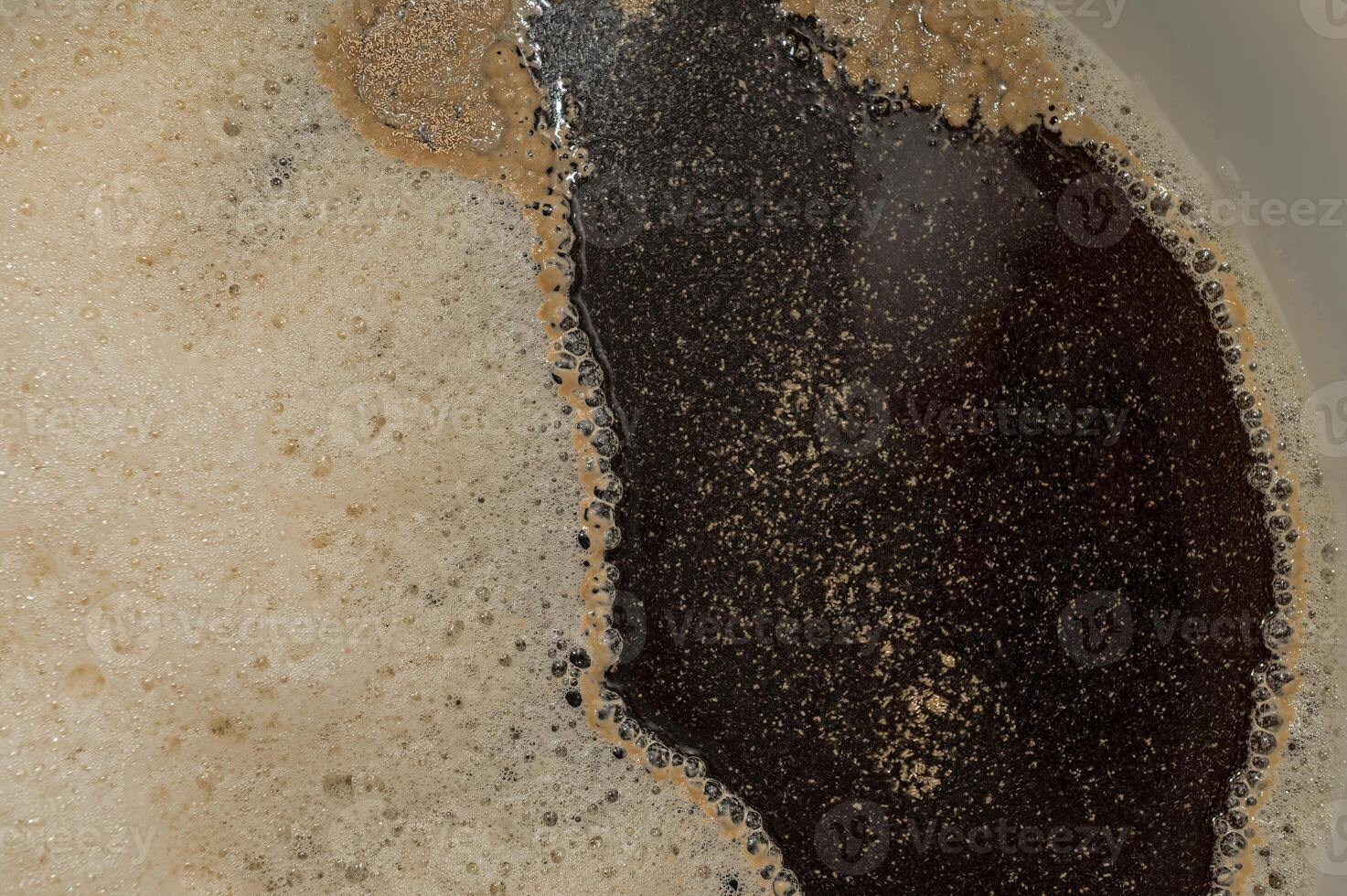 Foams and yeast on beer in home brewing. photo