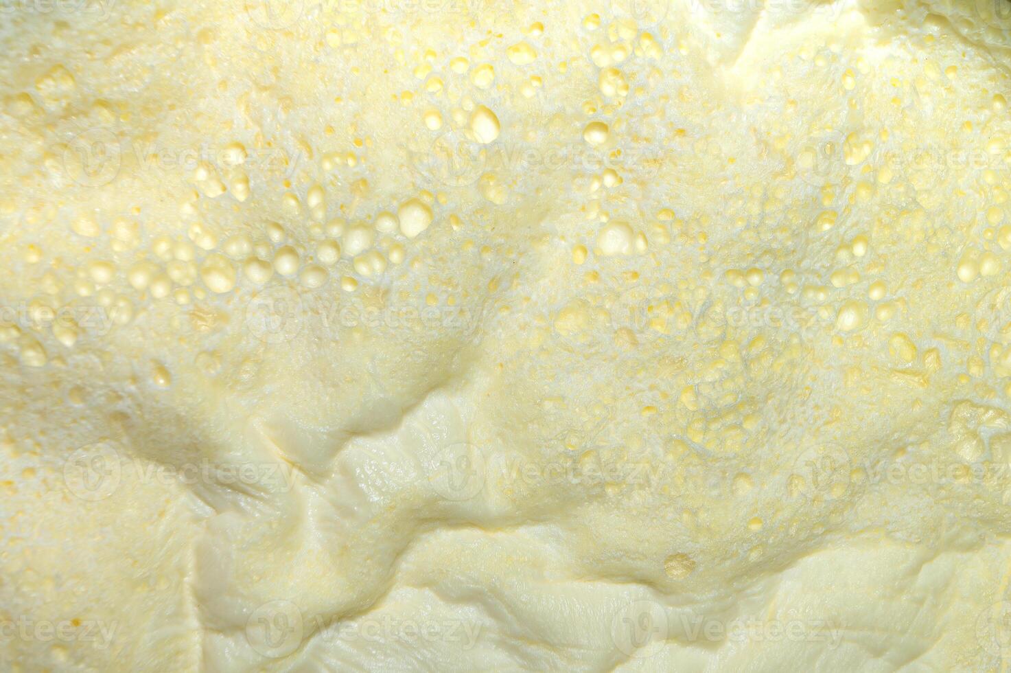 Cream layer formed on milk. photo