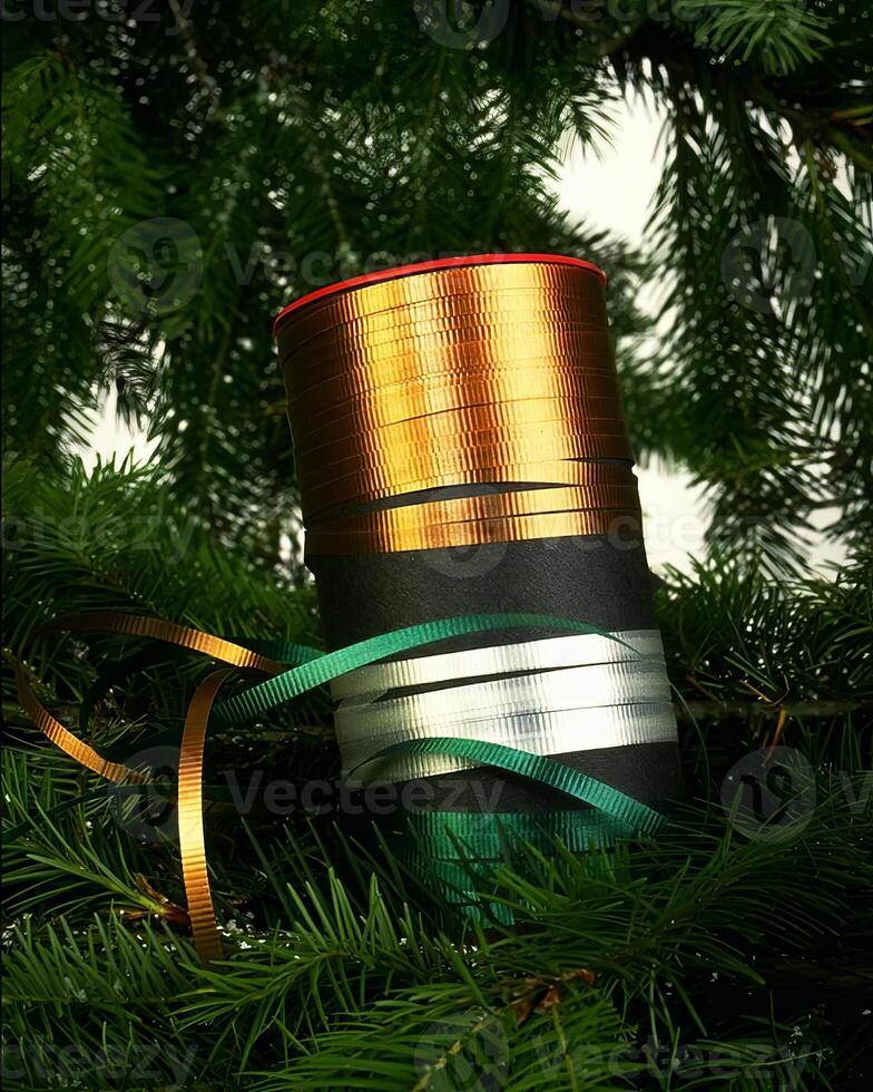 Lush Evergreen Palm Tree Towered by Streetlight in a Serene Urban Landscape photo