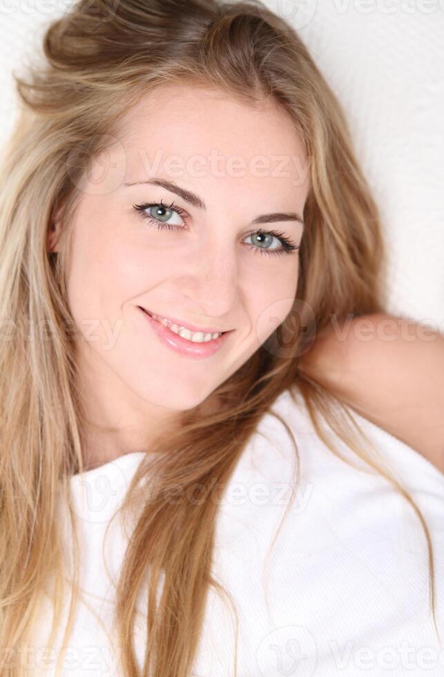 Attractive smiling girl photo