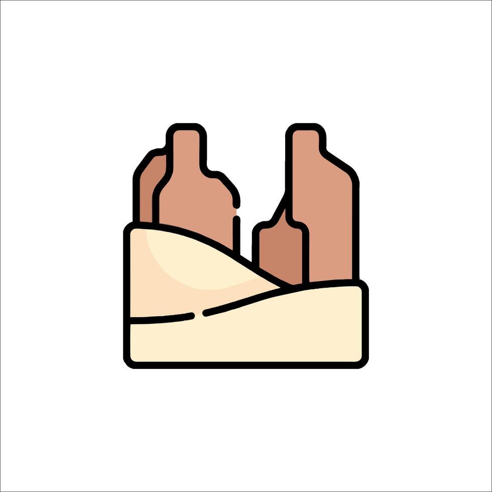 A bottle of wine icon on a white background vector