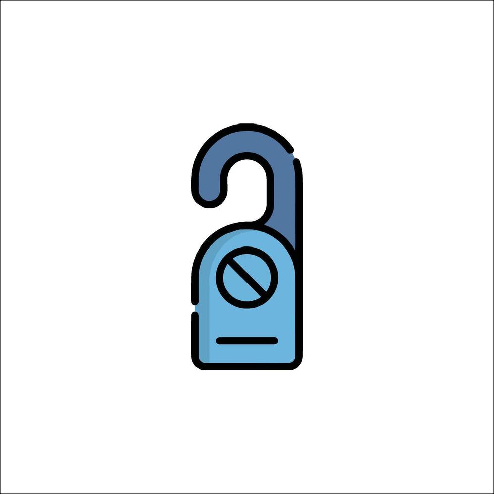 A lock icon with a no entry sign vector