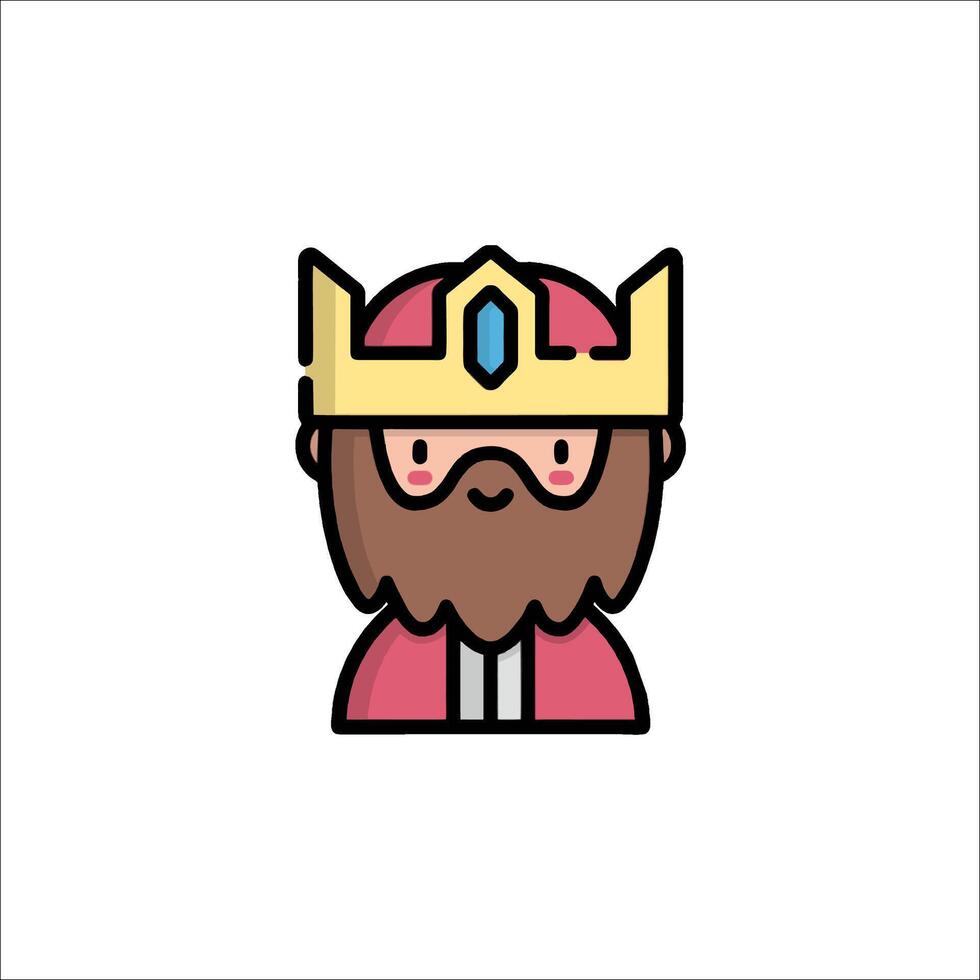 King of the world icon vector