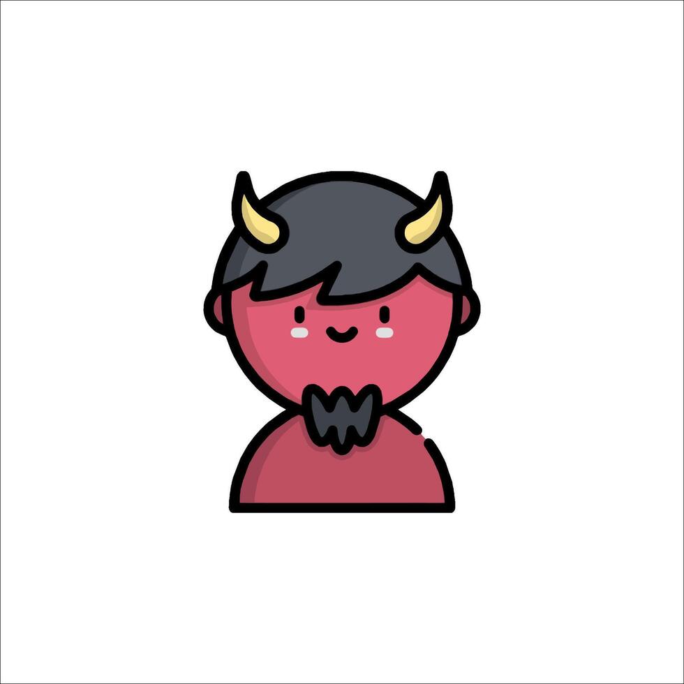 Devil icon, cartoon character, cartoon icon, cartoon character, cartoon icon, cartoon character, vector