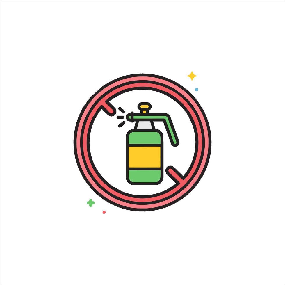 No spray sign illustration vector