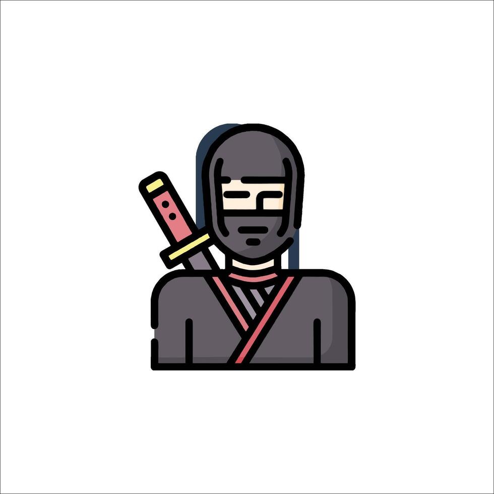 Ninja icon illustration vector