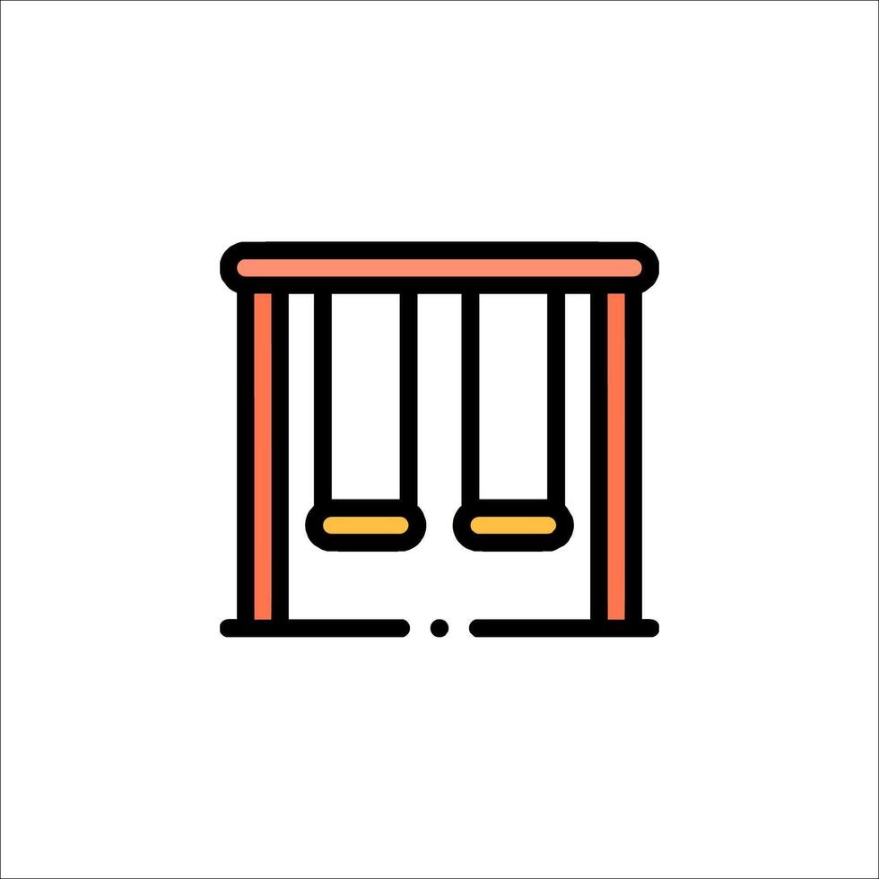 A swing icon on a white background vector