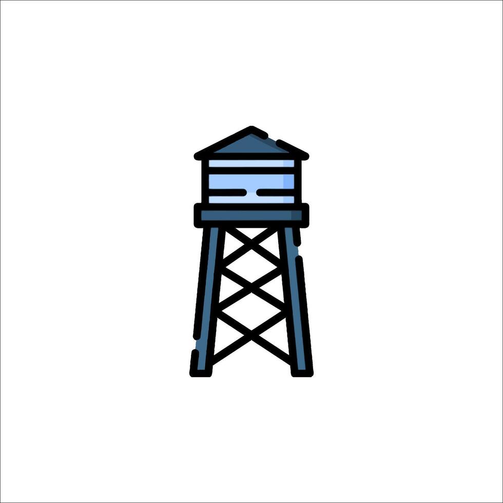 Water tower icon illustration vector