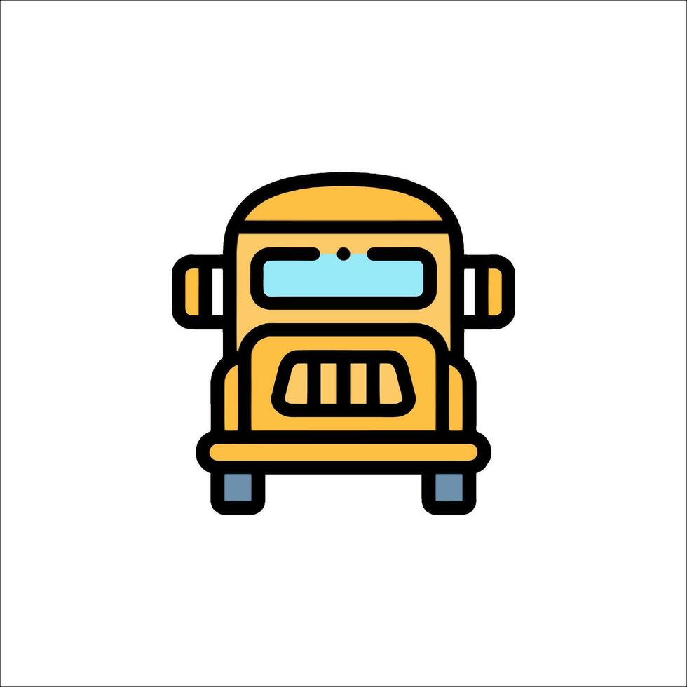 School bus icon illustration vector