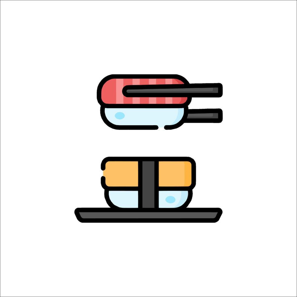 Sushi icon illustration vector