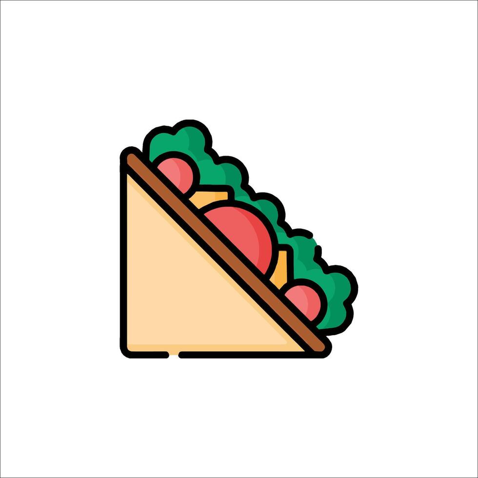 Taco icon illustration vector