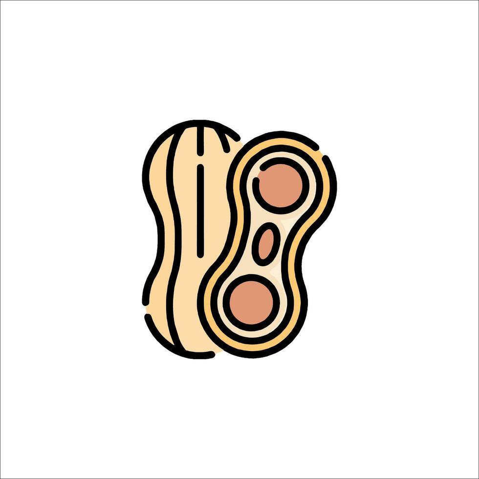 Peanut icon illustration vector