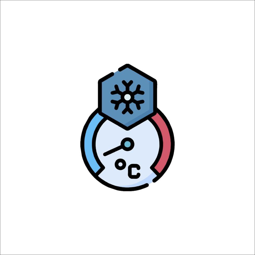 A logo for a company that sells air conditioning vector