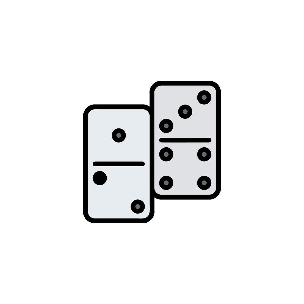 Dominoes icon isolated on white background vector