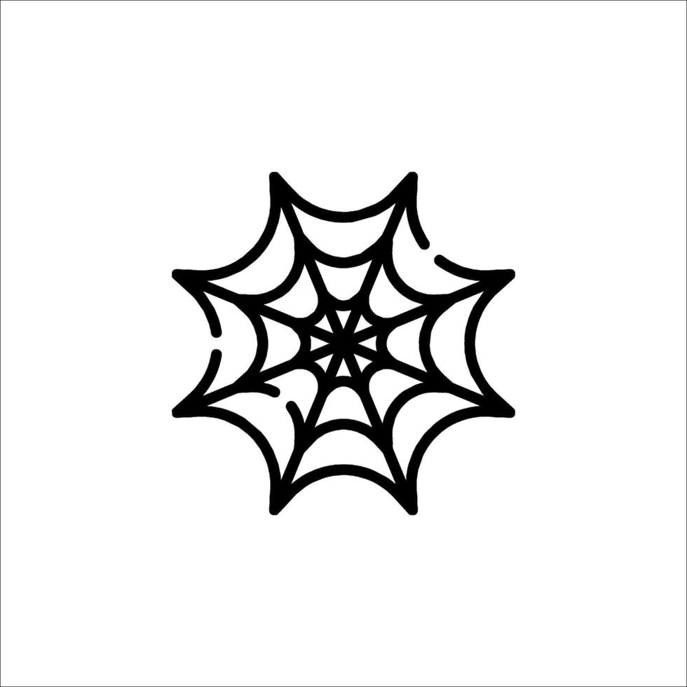 Spider web icon on white background vector
