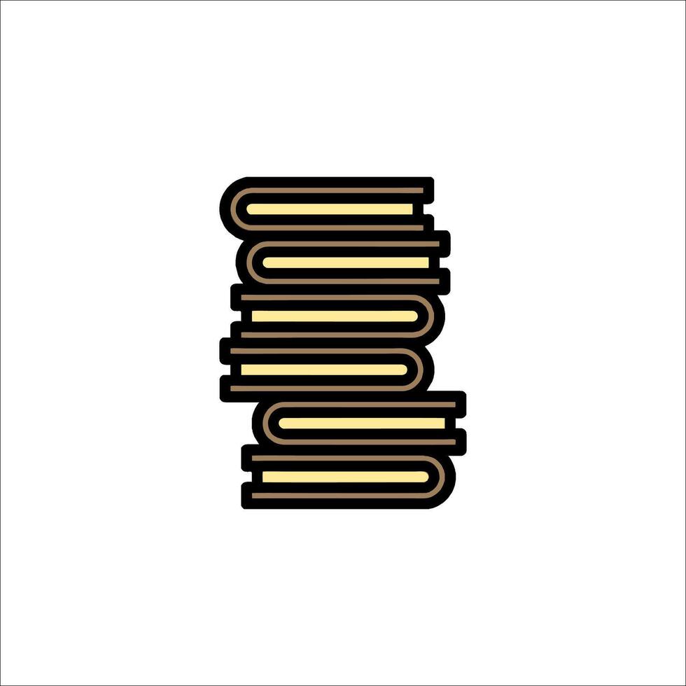 A stack of books icon on a white background vector