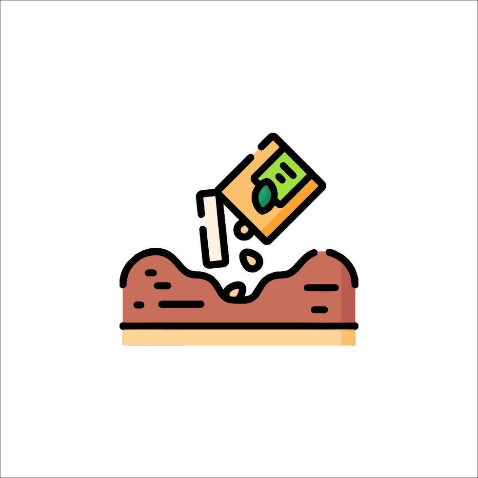 A money bag is falling out of a hole vector
