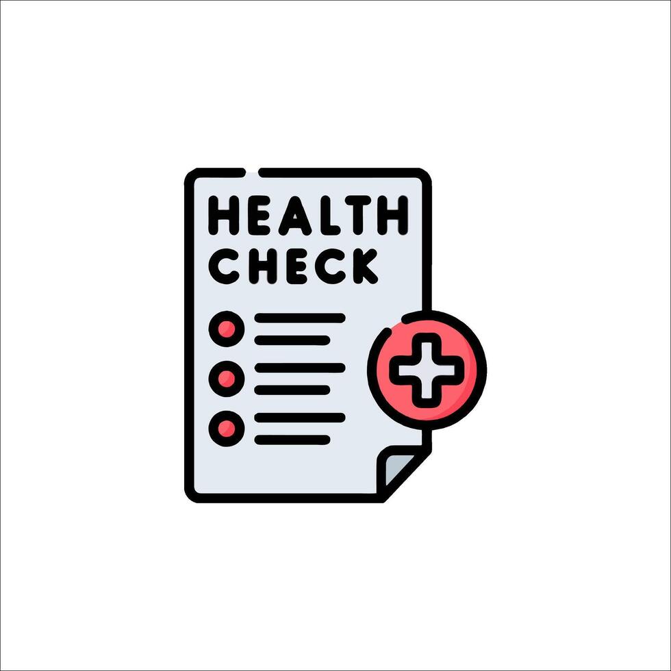 Health check icon illustration vector