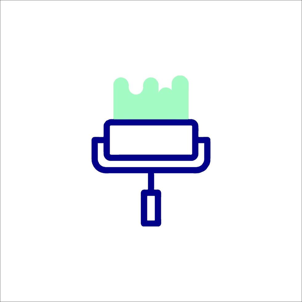 A paintbrush icon on a white background vector