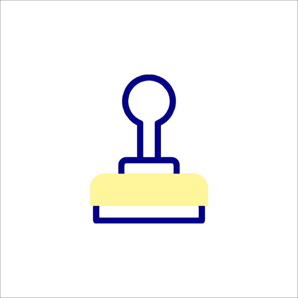 A stamp icon on a white background vector
