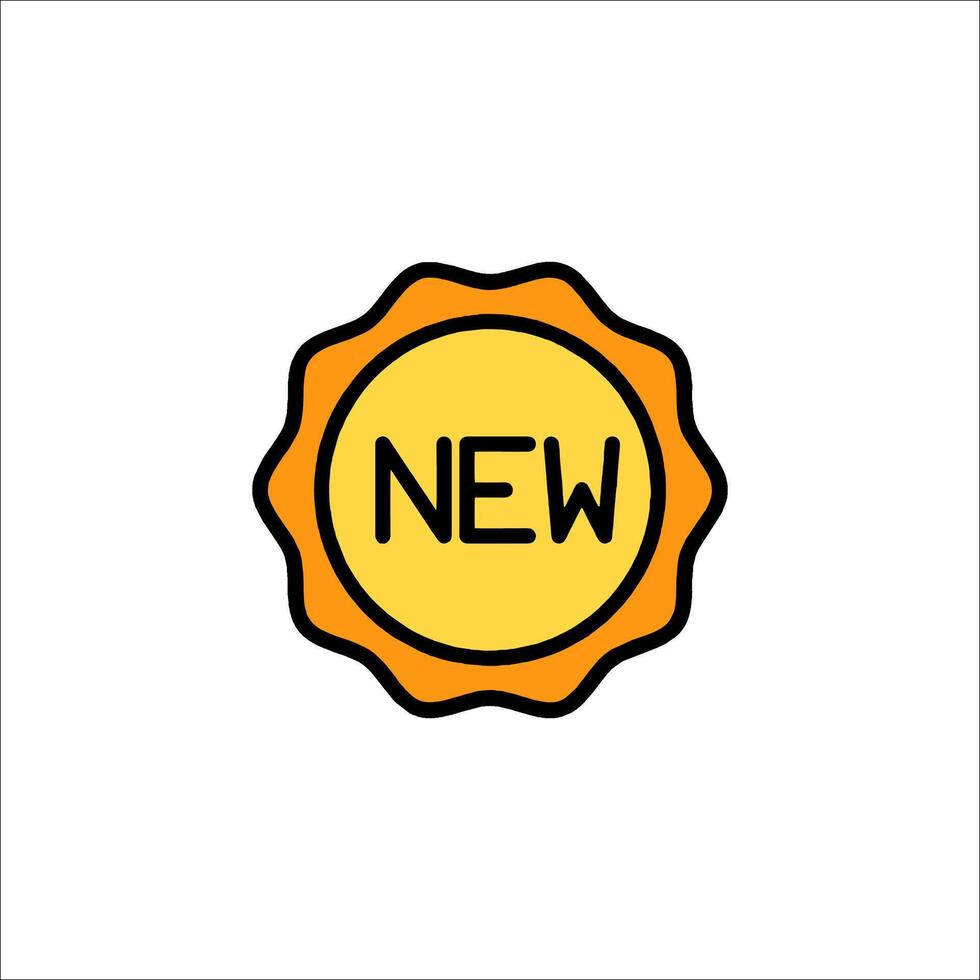 A new logo with the word new in it vector