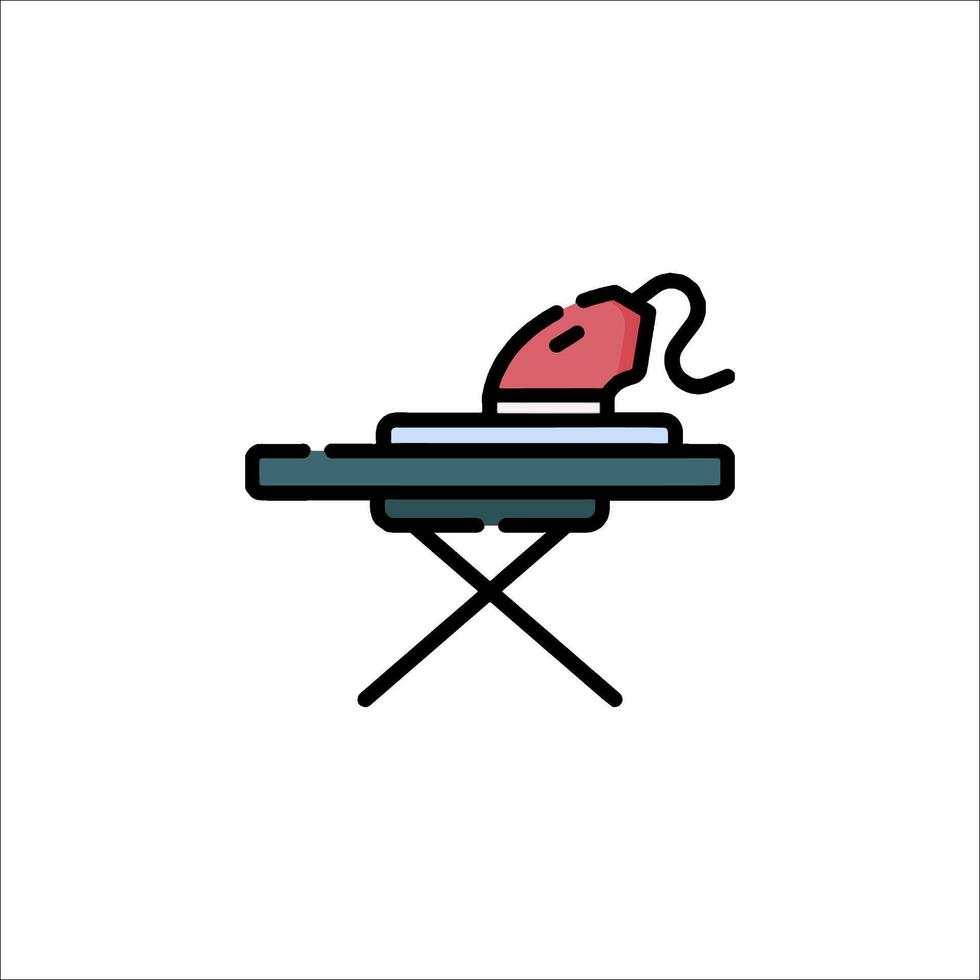 Ironing board icon illustration vector