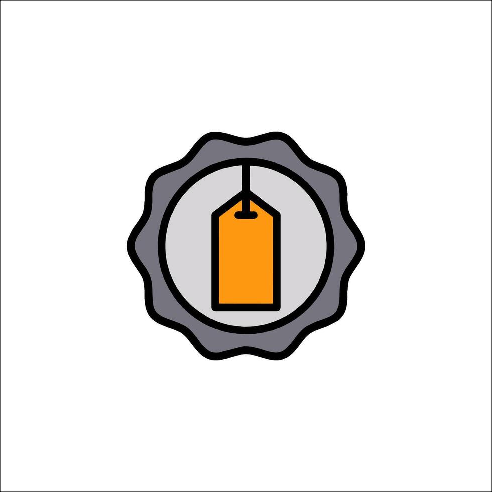 A price tag icon on a white background vector