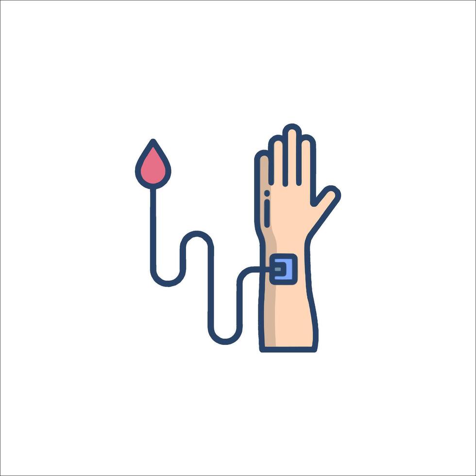 Blood donation icon, illustration vector