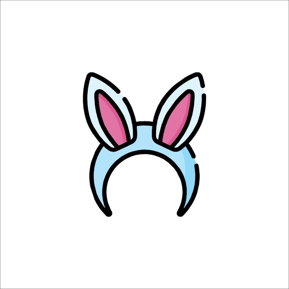 A bunny ear icon on a white background vector