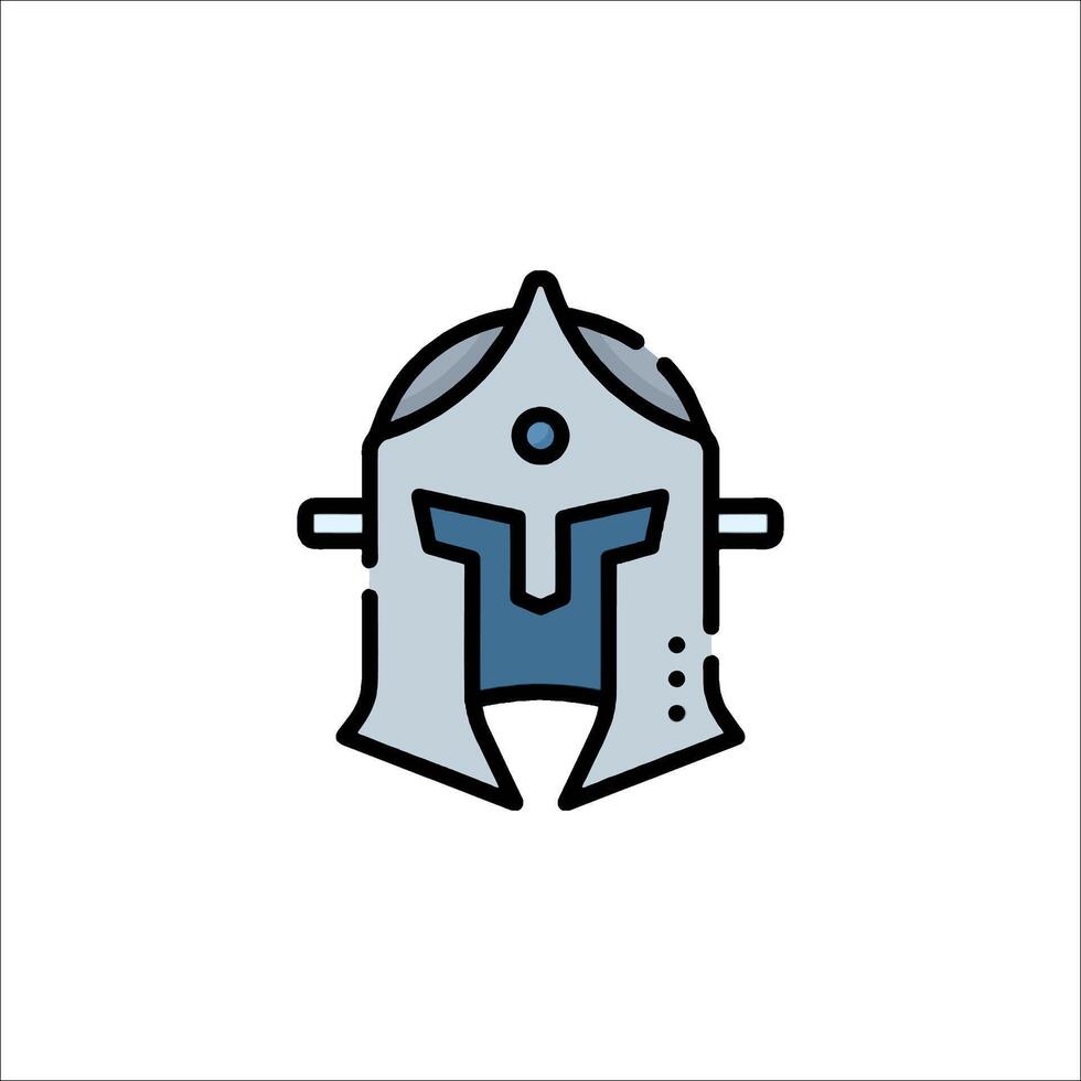 A spartan helmet icon on a white background vector
