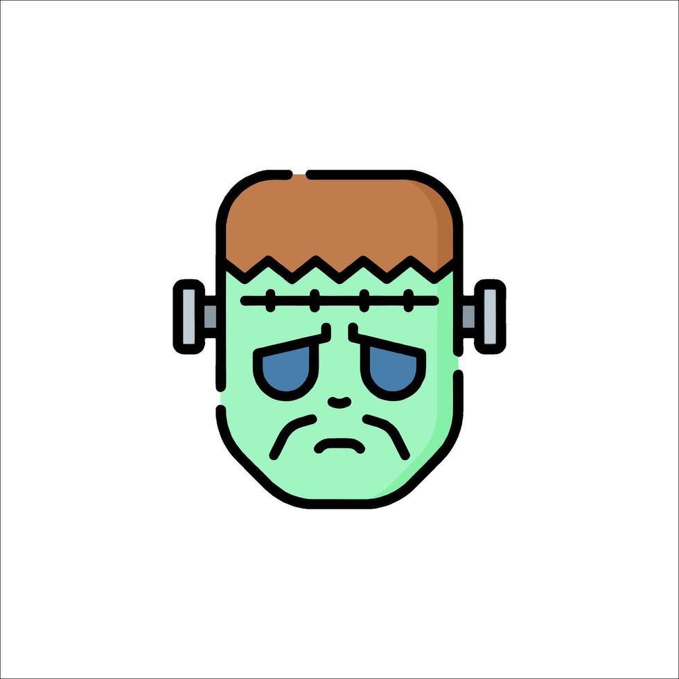 Frankenstein icon, line icon, illustration vector