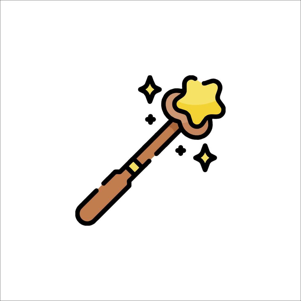 Magic wand icon illustration vector