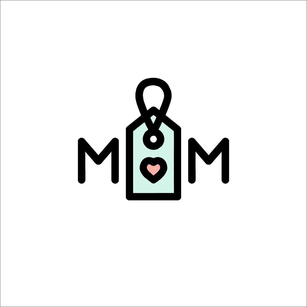 Mom logo design vector