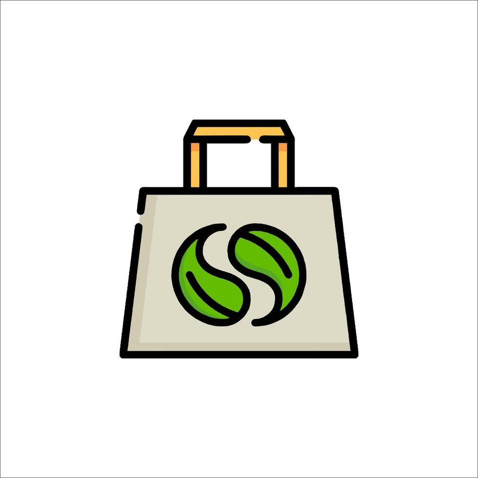 Shopping bag icon illustration vector