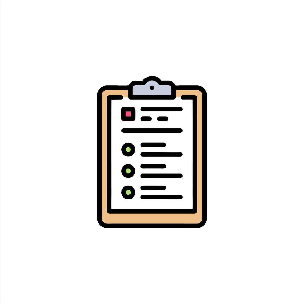A clipboard with a check mark on it vector