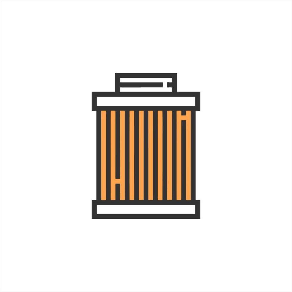 A battery icon on a white background vector